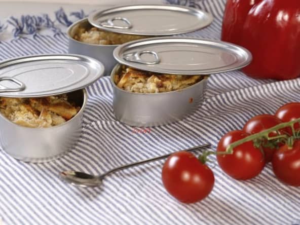 Crumble de sardine, poivron et tomate