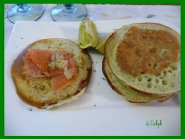 Blinis maison à l'aneth