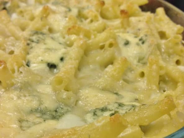Le Deluxe mac and cheese au bleu et au parmesan
