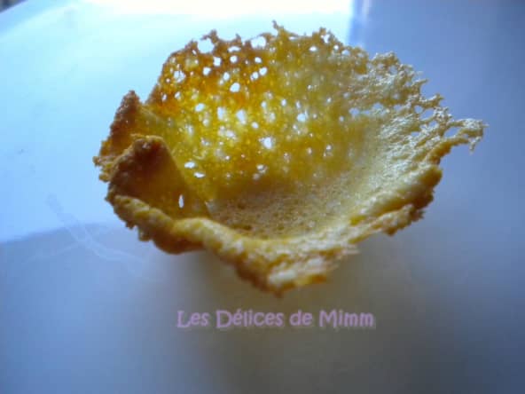 Comment faire des corolles en tuile de parmesan