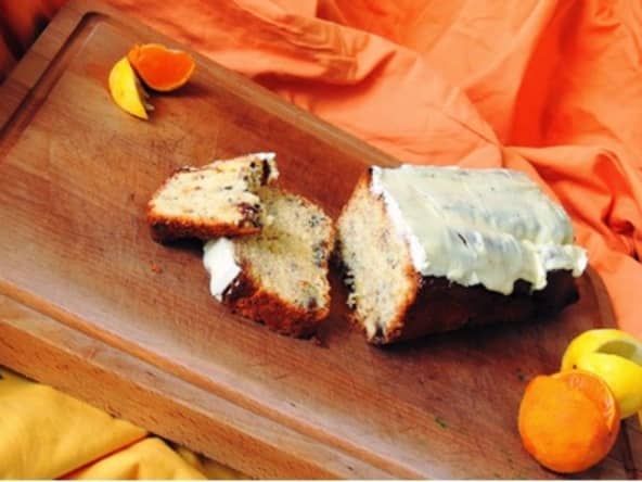 Cake glacé au citron gingembre et clémentine