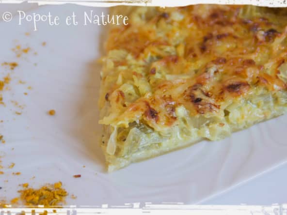 Tarte aux oignons et aux endives parfumée au curry