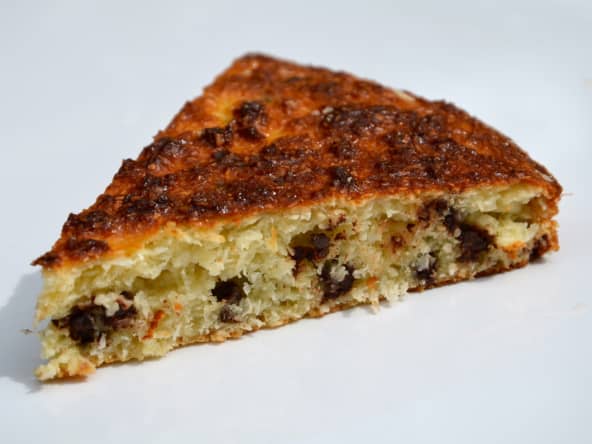 Fondant à la noix de coco et pépites de chocolat