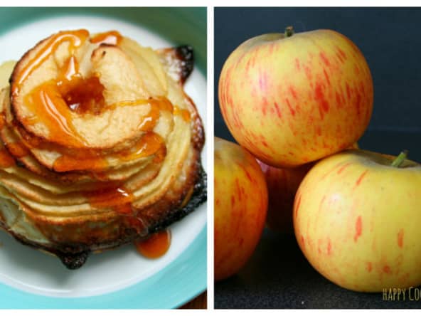 Tarte aux pommes crème d’amandes et caramel