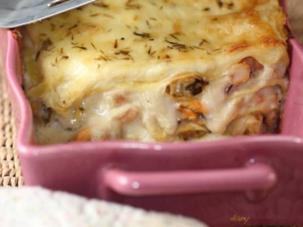 Lasagnes de la mer au curry