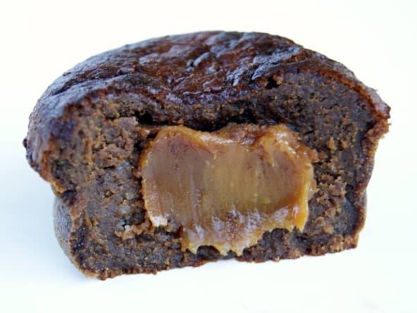 Moelleux au chocolat, coeur de caramel