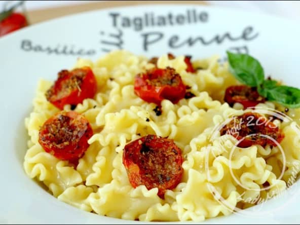 Pâtes aux tomates cerises au four comme à Brindisi