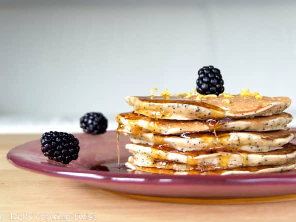 Pancakes au yaourt, citron et graines de pavot, une recette originale pour le brunch