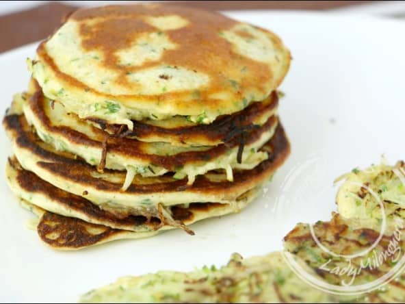 Crêpes soufflées à la courgette