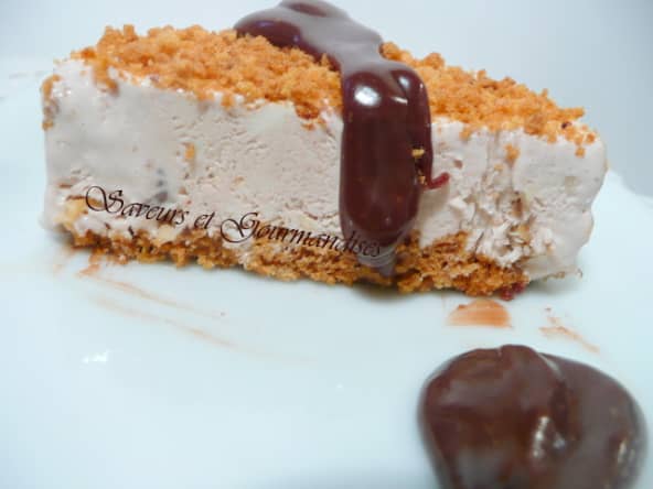Cheesecake glacé épicé au chocolat caramel