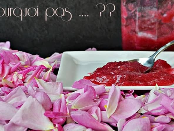 Confiture de pétales de roses