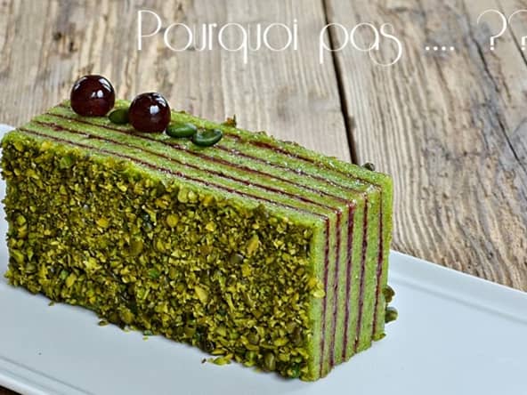 Cake pistache cerise