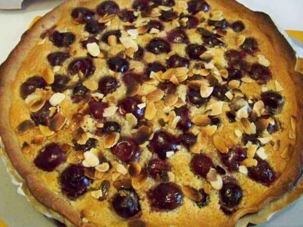 Tarte amandine aux cerises