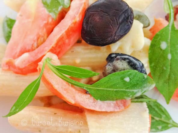 La salade de pâtes rapido presto au basilic