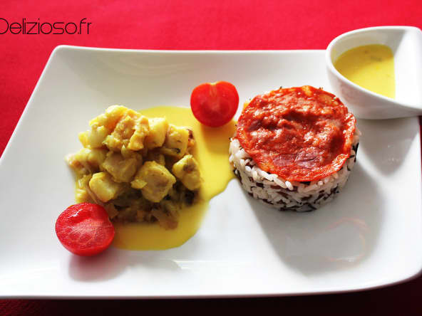 Lotte sauce safranée