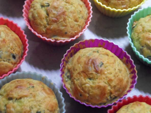 Muffins aux poireaux