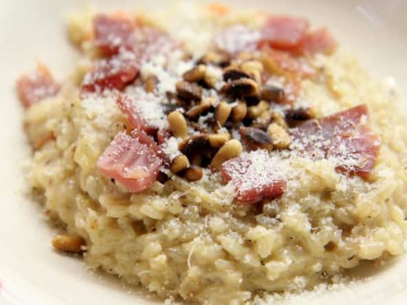 Risotto fenouil jambon de pays