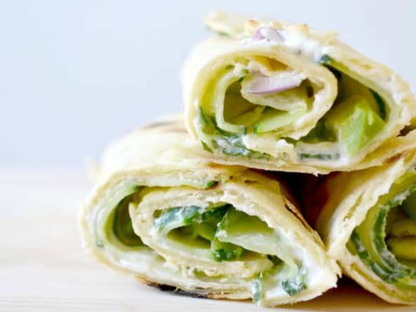 Wraps végétariens entièrement maison