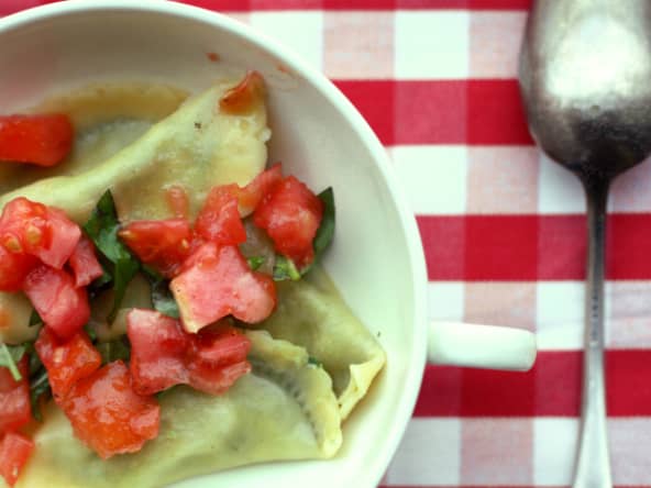 Ravioli aux cime di rapa