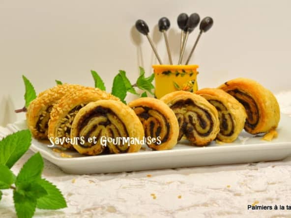Palmiers Salés à la tapenade