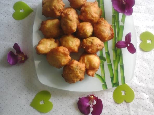 Beignets au pommes de terres et au poulets