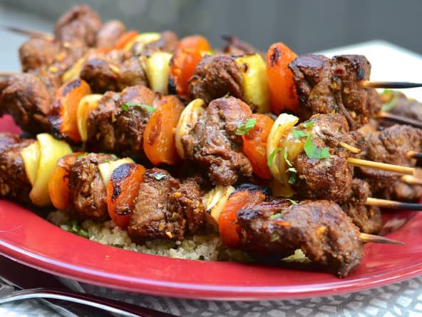 Brochettes d’agneau épicées à la marocaine
