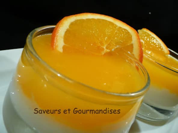 Crème de riz à la gelée d'orange