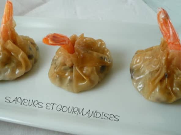 Wontons aux crevettes