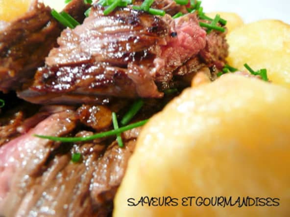 Bœuf au balsamique grillé.