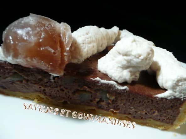 Tarte chocolat-marrons