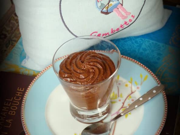 Mousse au chocolat et à la confiture de lait