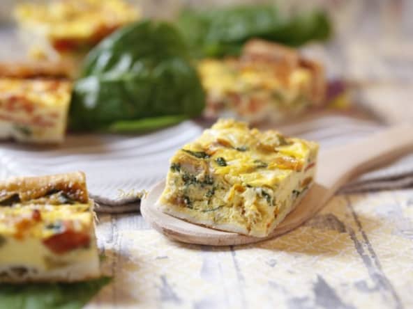 Barres feuilletées aux légumes et au Comté