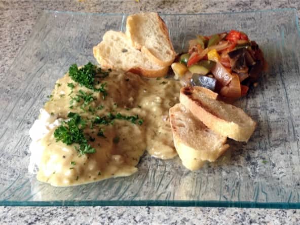Oeufs pochés à la Dijonnaise