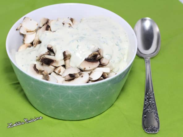 Champignons à la crème et coriandre