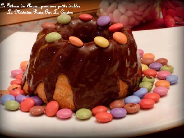 Gâteau des anges et chocolat