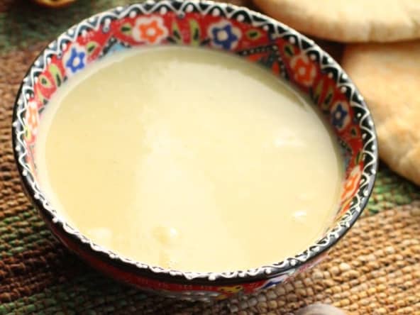 Velouté de pistaches et de poireaux