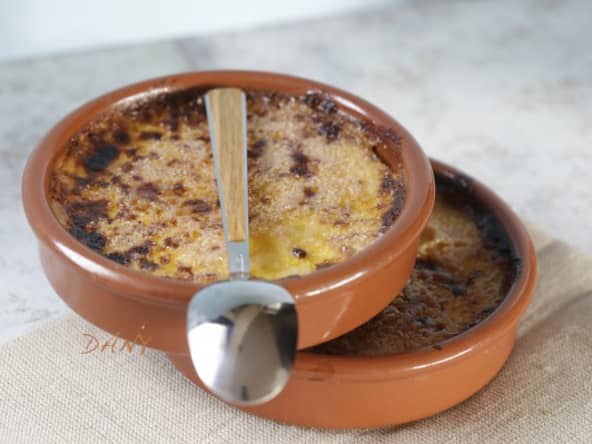 Crèmes brûlées à la rhubarbe