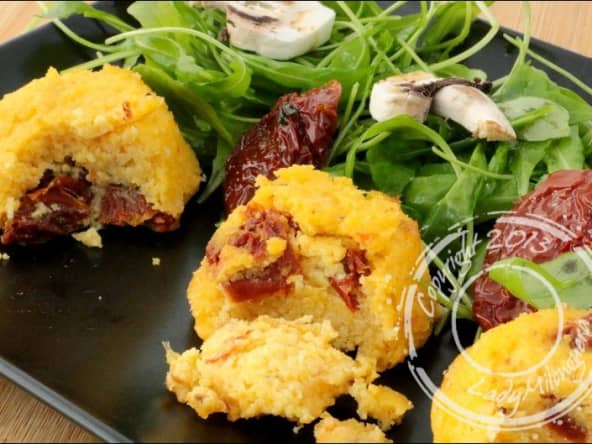Polenta aux tomates confites