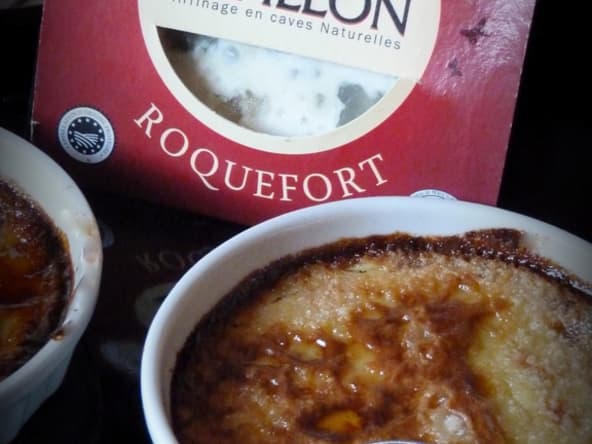 Crème brûlée au roquefort