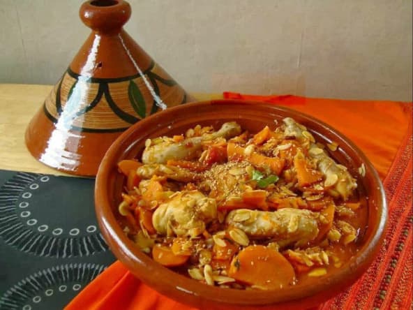 Tajine de poulet aux patates douces