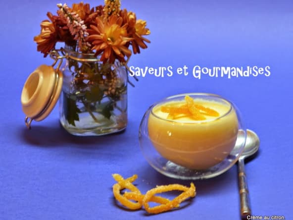 Crème onctueuse au citron.