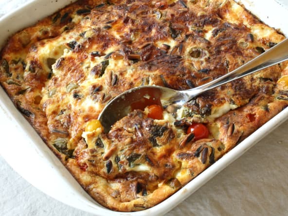 Clafoutis aux tomates cerises
