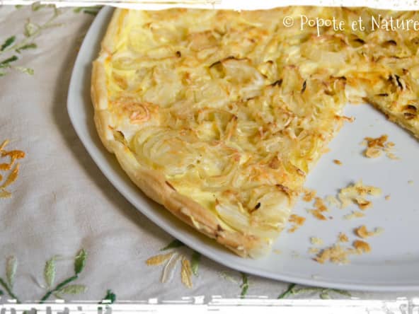 Tarte aux oignons croustillante