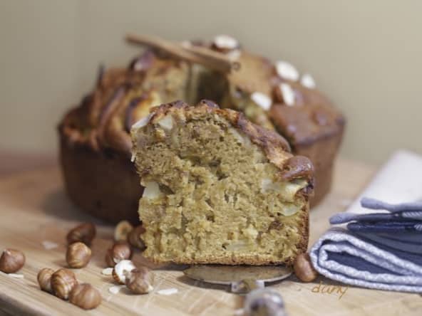 Gâteau pomme noisettes et cannelle