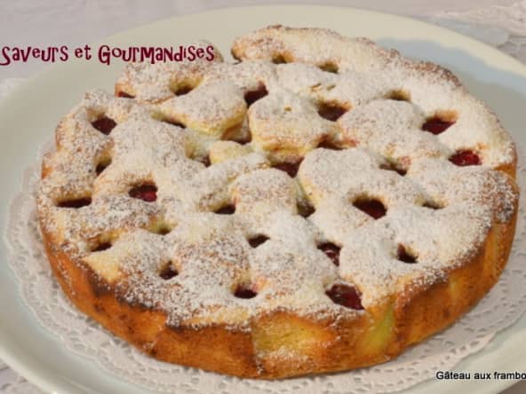 Gâteau aux framboises.