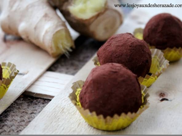 Truffes chocolat gingembre
