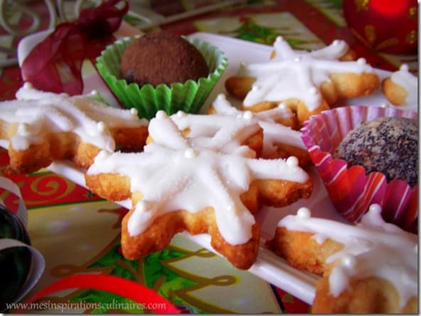 Biscuits de noël flocons de neige