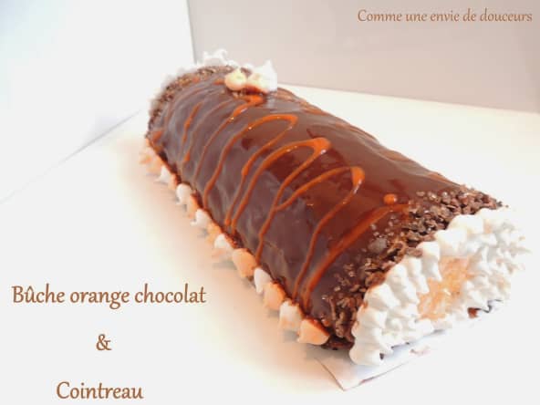 Bûche roulée chocolat orange et Cointreau