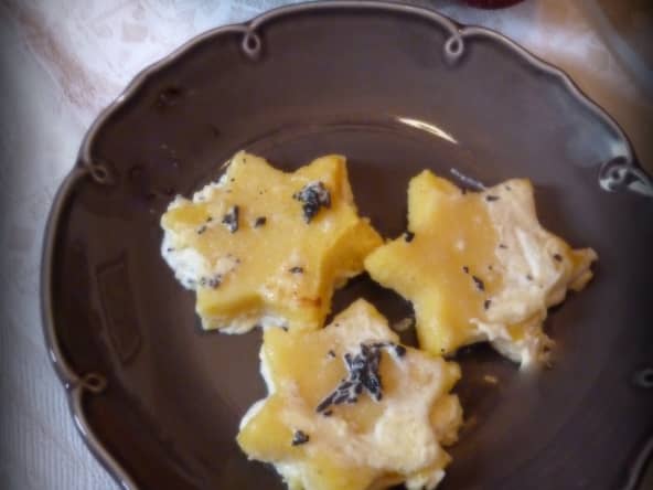 Polenta, truffe et parmesan
