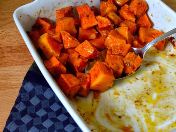 Courge rôtie au garam masala